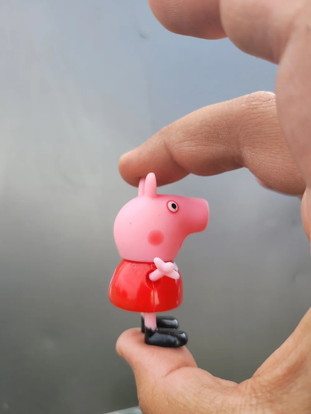 Peppa Pig Holding Mini Teddy Bear Figure 2.25
